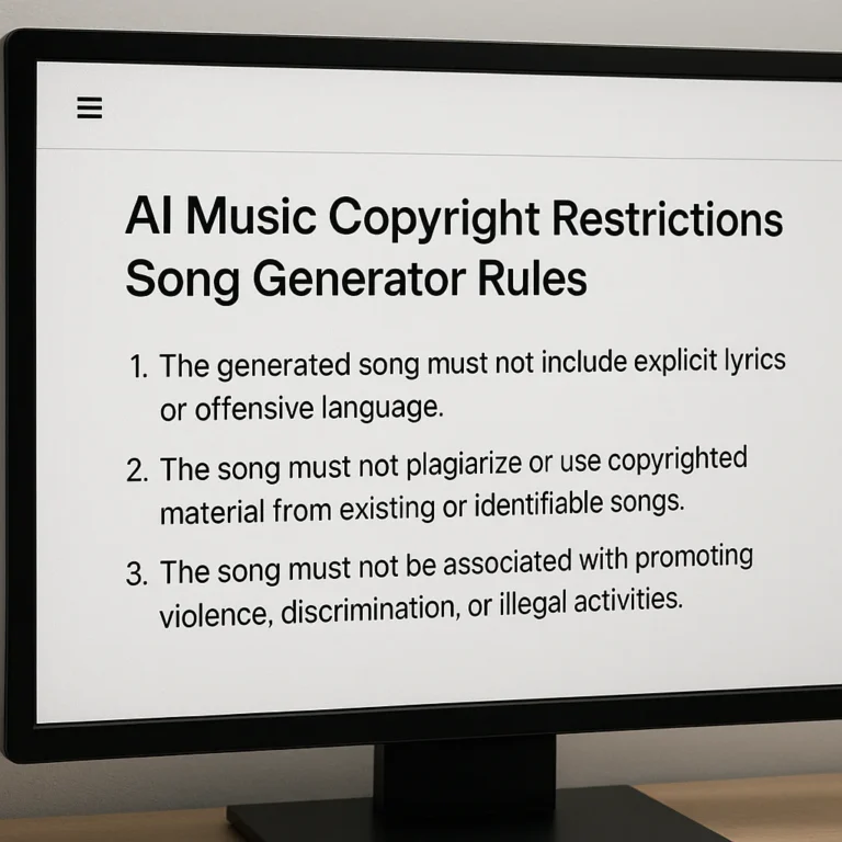 Featured image for Are AI Song Generators Restricted
